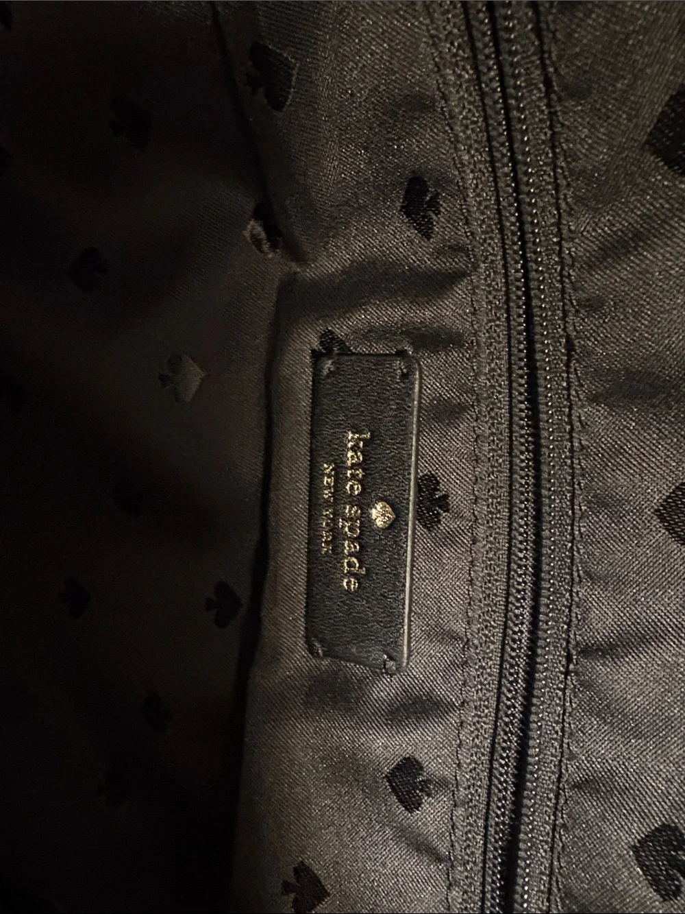 kate spade Black Nylon Mini Backpack with Front Pocket